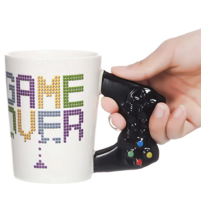 Игровой конец кофейная чашка 3D игровой контроллер обрабатывающая кружка фарфоровая чашка молоко чай чашка игра мальчик подарок на день рождения