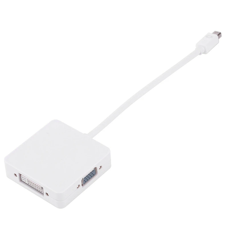 3 в 1 мини дисплей порт Thunderbolt DP к DVI VGA HDMI Кабель-адаптер для Apple MacBook Pro Air |