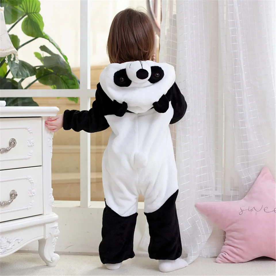 Baby Girl Romper New Baby Boys Girls Jumpsuit New Born Clothing Hooded Toddler Baby Clothes Cute Panda Romper Baby Costumes