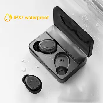 

IPX7 Waterproof TWS Bluetooth 5.0 Mini Wireless Stereo Music Earphones Earbuds HiFi HD Call Touch Control Noise Reduction