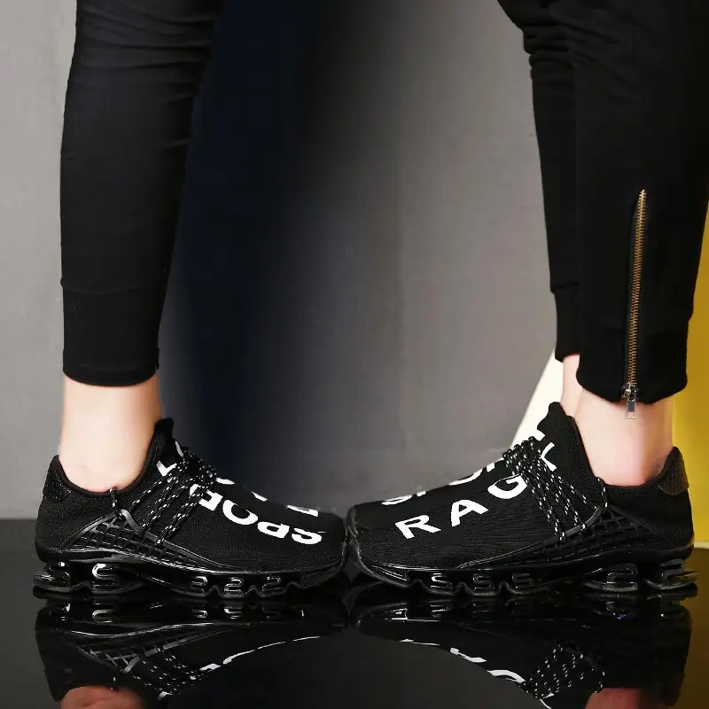 Large Size Summer Damping Women\'s Running Shoes Men Sport Sneakers Woman Sports Shoes Women Black Red Kids Trainers Gym GME-1839