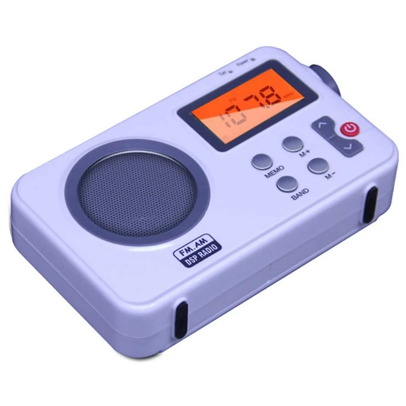 

Outdoor LCD Display Portable Radio Earphone Port DAB Digital AM FM Stereo Home 203A