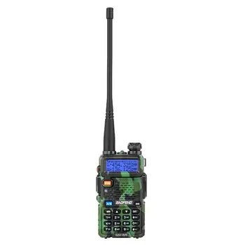 

SOONHUA 5W Walkie Talkie 136-174MHz/400-520MHz Walkie Talkie Dual Band Walkie Talkies With Power Adapter And Earphone