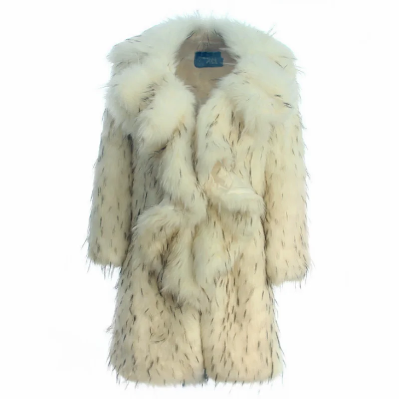 La MaxPa Instagram шуба из искусственного лисьего меха женская меховая куртка с отделкой Зимняя мода высокое качество элегантная Россия Толстая винтажная