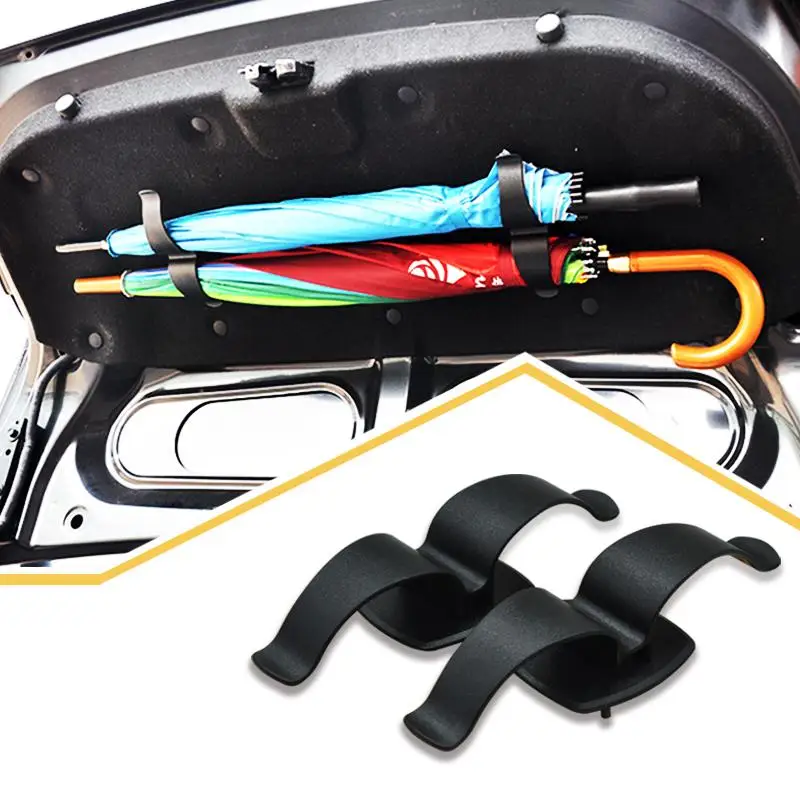 

1 pair of car universal trunk mounting bracket umbrella stand with screws umbrella fixing clip fixing clip auto parts car stuff