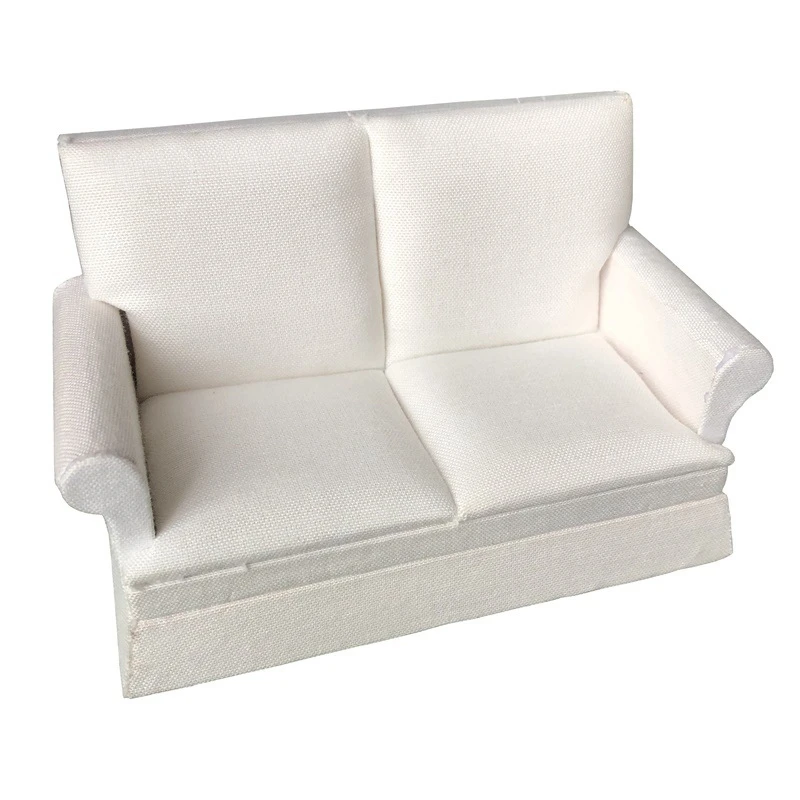 

1:12 Dollhouse Miniature Furniture Double-Seater Sofa Dollhouse Furniture Accessories