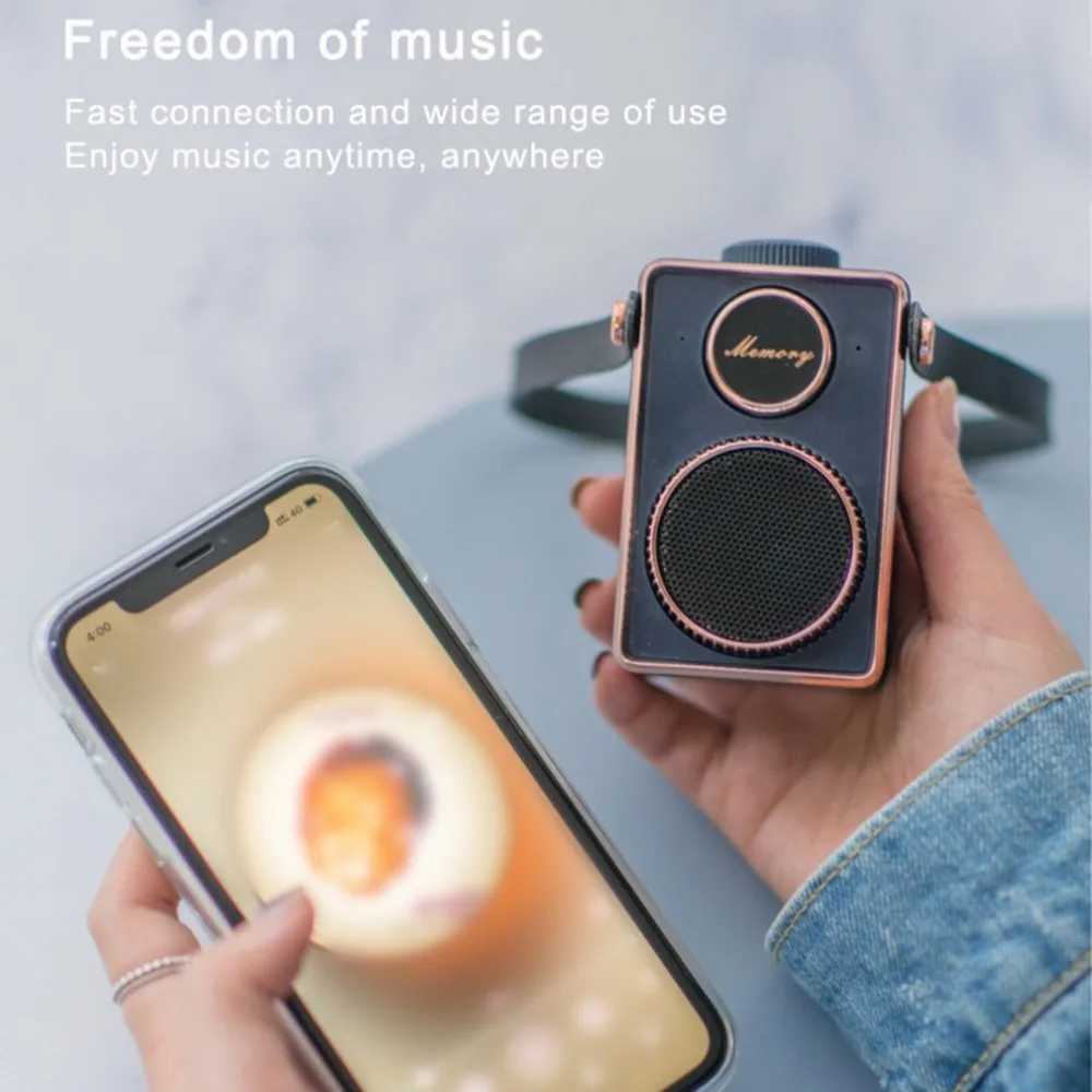 Cm-3 ретро супер бас мини портативный динамик Usb Handfree маленький музыкальный динамик Mp3 плеер с микрофоном