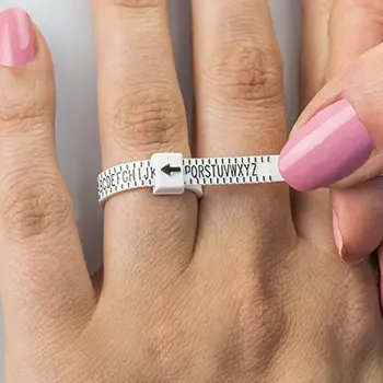 

New Arrival High Quality Ring Sizer UK/US Official Finger Measure Gauge Men And Womens Sizes A-Z Jewelry Accessory Measurer