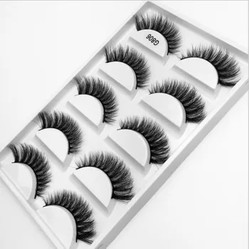 

5 pairs of 3D false Eyelashes Multilayer eyelashes Long False Eyelashes soft Eyelash Extension makeup Eyelashes G806