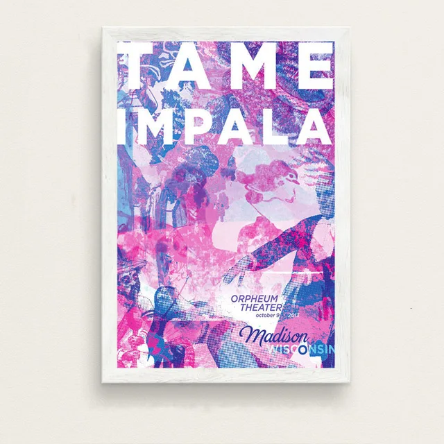 Приручить импалу трипси-психоделический музыкальная звезда забавная Картина на холсте плакаты и принты настенная художественная картина декоративный домашний декор - Цвет: 12