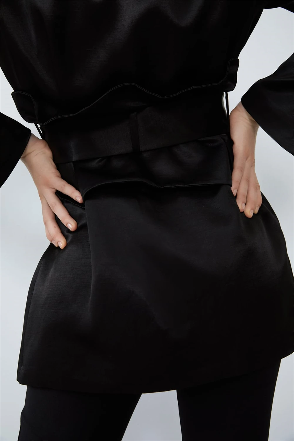 11,11 ZA женский костюм лимитированной серии модный двубортный пиджак Simia женский пиджак с лацканами и длинными рукавами