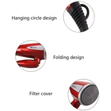 Профессиональный складной фен для волос 1800 Вт, фен для горячего холодного ветра, салон с европейской вилкой A6HB