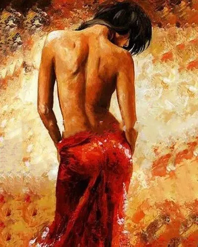 Meivn Diy Фигура телесного персонажа Сексуальная Танцующая картина женщина по номеру акриловая кисть холст аксессуары украшение дома