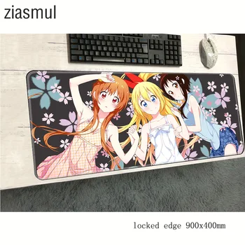 

Nisekoi mouse pad Maiko Shuu 900x400 pad to mouse notbook computer mousepad Miyamoto Ruri gaming padmouse gamer laptop mat