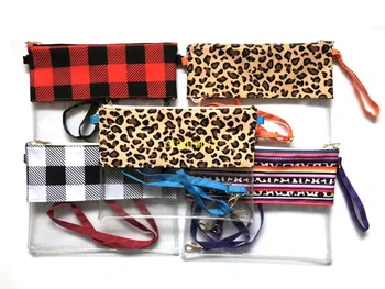 

50pcs/lot 5 Style Wholesale Personalized New Hot Sale Crossbody Clear Purse Handbag Monogrammed Stadium Clear Bag