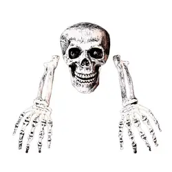 Пластиковый скелет Хэллоуин украшения черепа похоронены живыми карнавал поставки Открытый Висячие реалистичные газон двор опора