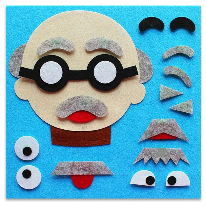 3D DIY головоломки для сборки родителей и детей пять чувствительных органов головоломки распознавание детей Обучающие Развивающие игрушки - Цвет: 4
