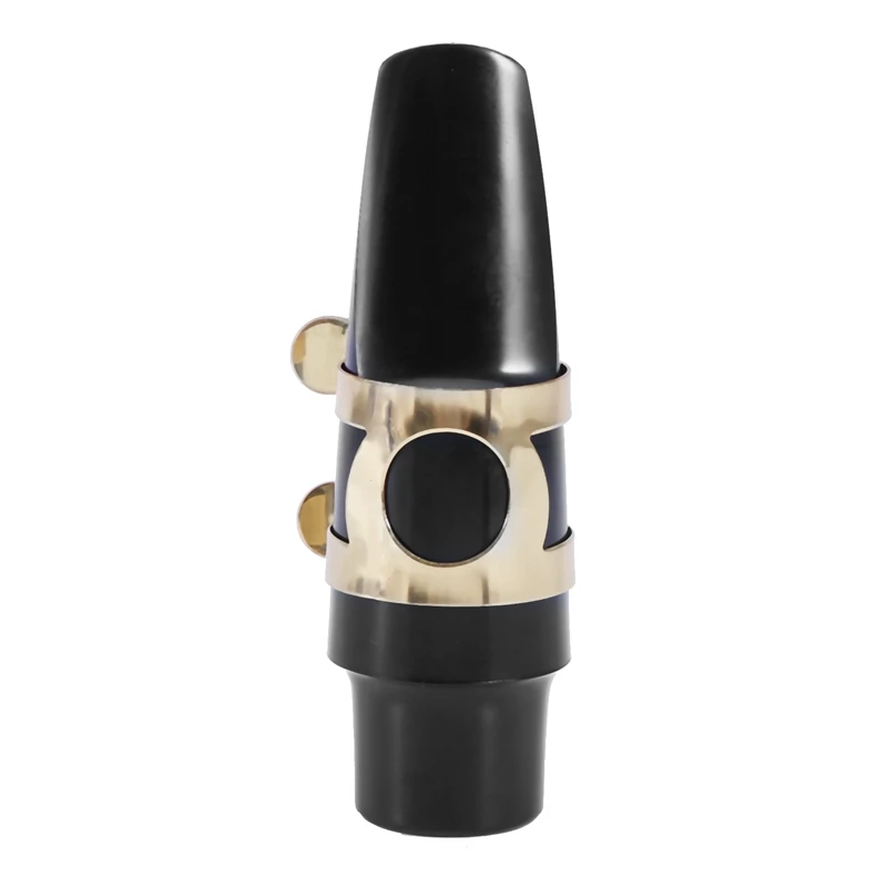 Boquilla de saxofón Alto, plástico con tapa, hebilla de Metal, boquilla de lengüeta, almohadillas, cojines