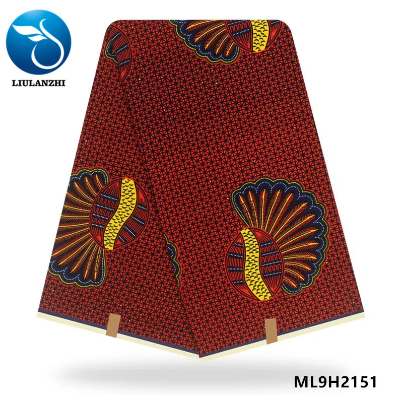 LIULANZHI 6 ярдов Хлопок Воск Высокое качество африканская вощеная ткань принтом последний принт воск Анкара 6 ярдов/партия ML9H2143-58