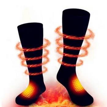 

Carbon Braided Long Tube Warmer Socks Battery-heated Socks For Women Men Winter Outdoor Skiing Cycling Sport Heated Socks