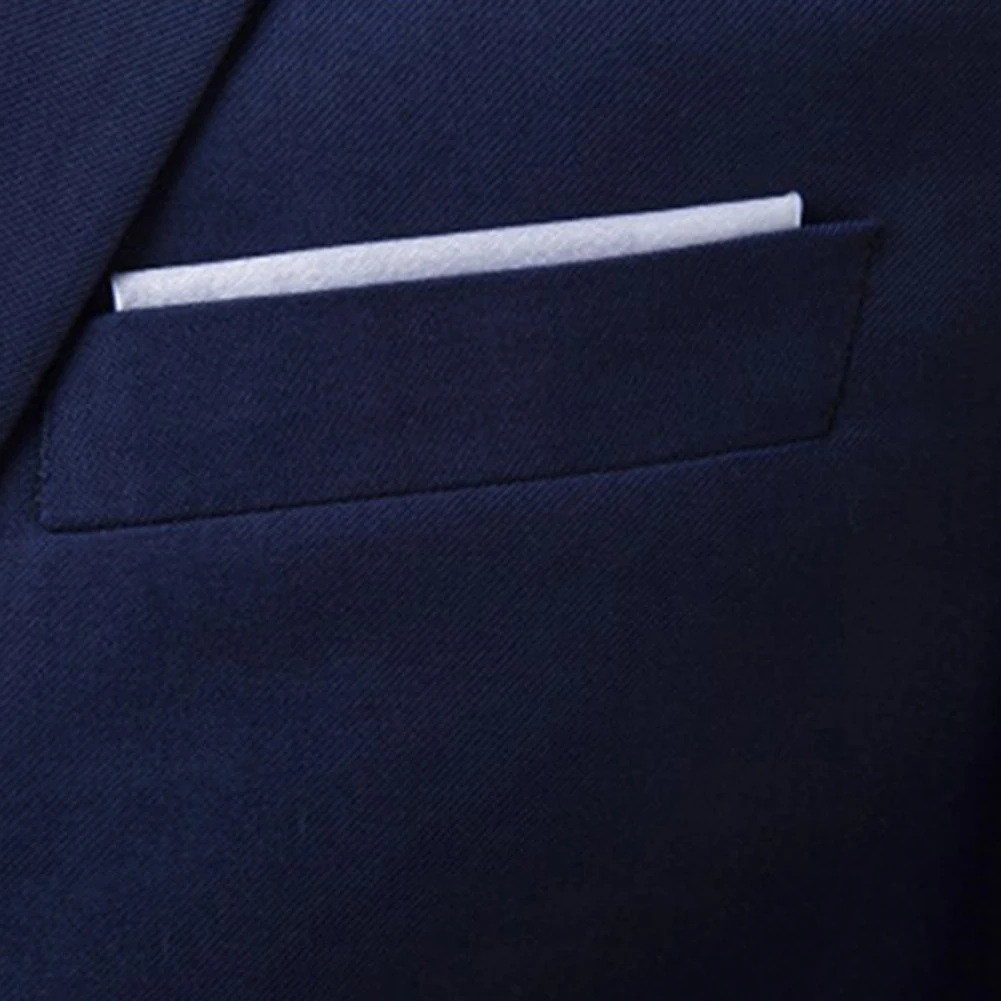 Skup 3 sztuk męska jednolity kolor szczupła suknia ślubna ślub groomsman mały garnitur kombinezony garnitur trzyczęściowy garnitur