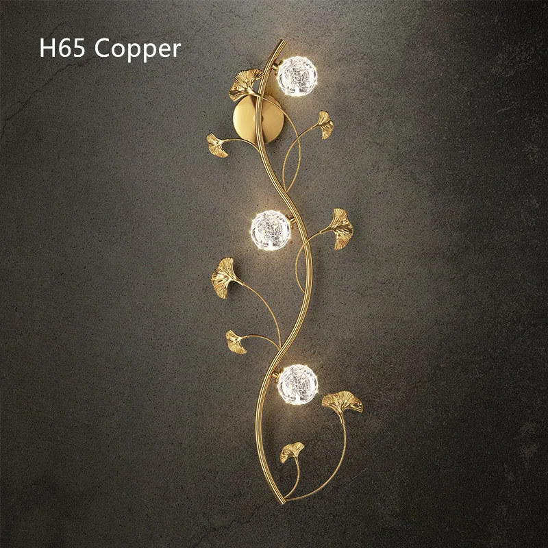 

Современный минималистичный светильник, роскошный фон в скандинавском стиле для гостиной, настенный светильник, индивидуальный креативный медный светильник для спальни, коридора, коридора