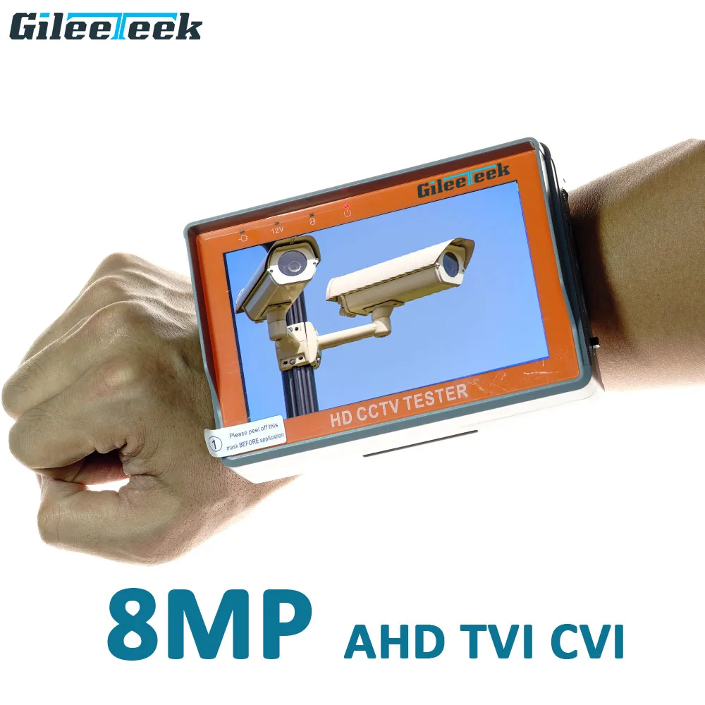 Тестер камеры видеонаблюдения IV5 5 дюймов 8 Мп монитор AHD TVI CVI CVBS фотомонитор