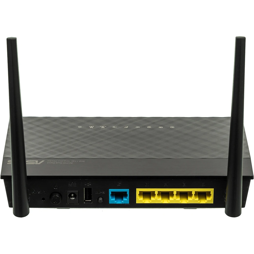 Роутер беспроводной Asus RT-AC52U AC750 10/100/1000BASE-TX/4G ready черный