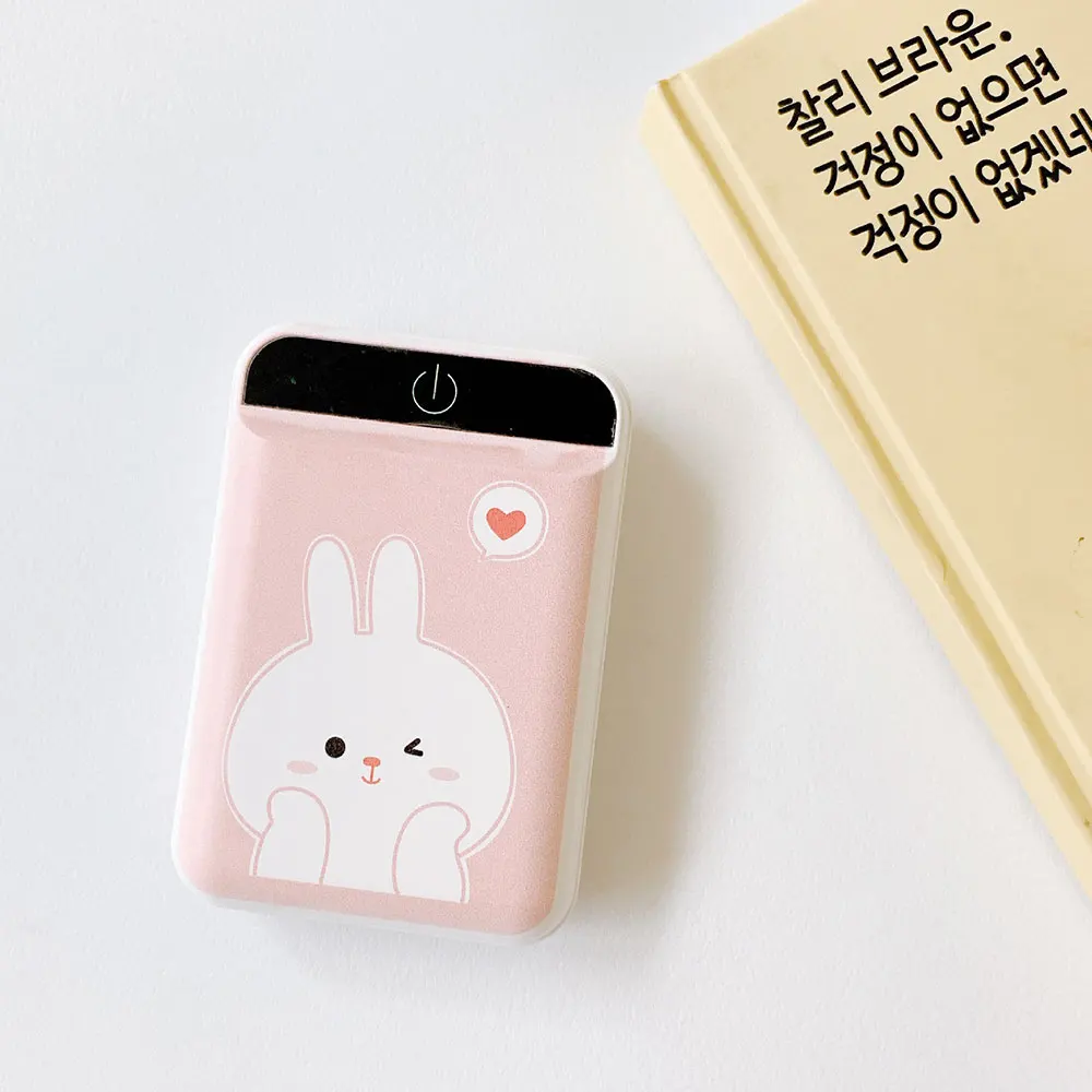 FLOVEME Portable Mobile External Battery Power Bank 4800mAh Cute Cartoon  4800mAh Powerbank Dual USB Fast Charging For Samsung mobile power bank