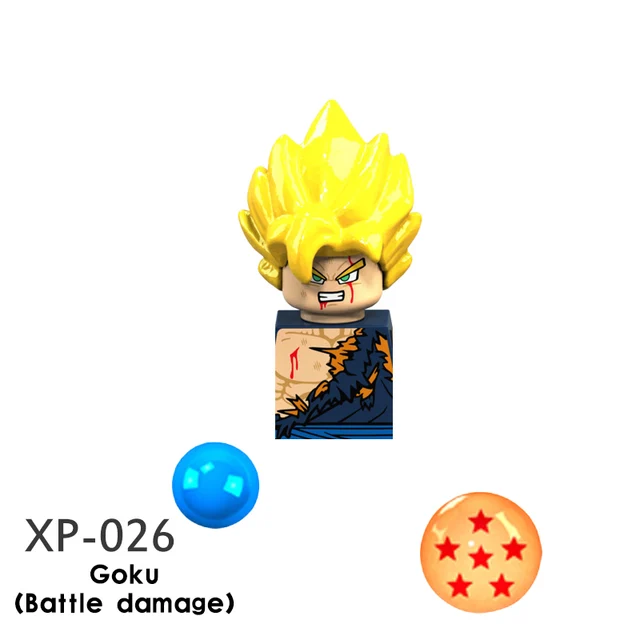 XP021-026 Single Sale Dragon Ball Z Building Blocks mini Anime Goku Action toy Figure Assemble bricks toys for children gifts XP026