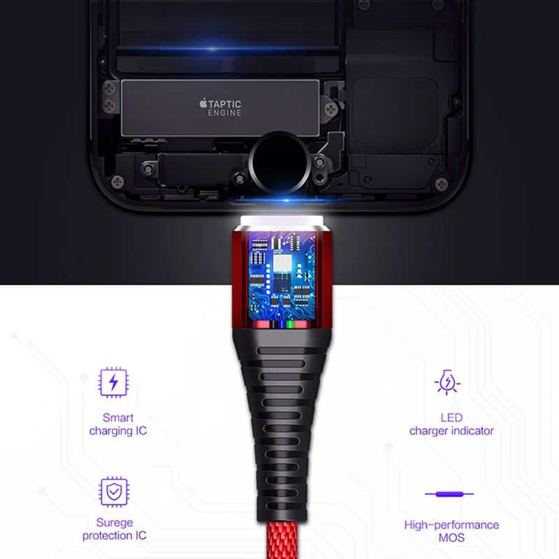USB дата кабель для iphone X XS MAX 8 7 6 6s plus 5 se нейлоновая оплетка быстрое зарядное Освещение кабель для iPad iphone зарядное устройство шнур провод