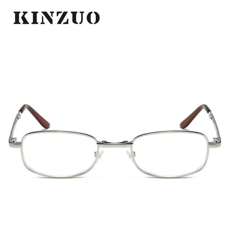 KINZUO анти-голубые легкие металлические очки для чтения складные пресбиопические очки UV400 тест дальнозоркости унисекс+ 1.0to+ 4,0 1822