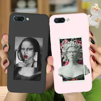 

FOR Huawei Mate 10 Lite Case Statue Art Candy Color Phone Cover Mate 20 PRO Nova 5T 3i Y5 Lite 2018 Y6 Prime 2019 Silicone Funda