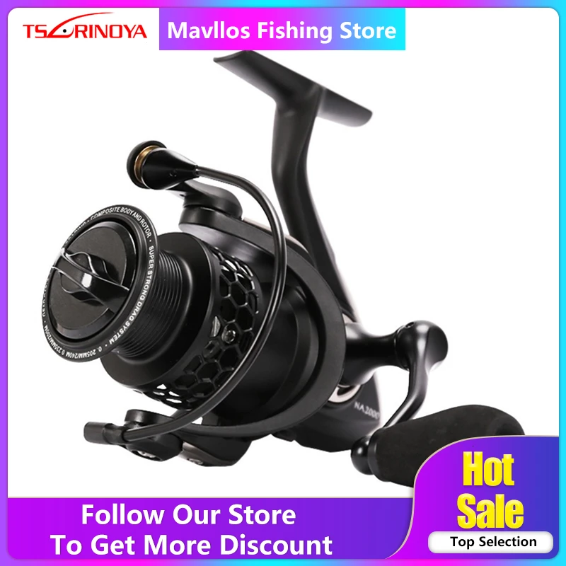 Tsurinoya NA 2000 3000 4000 5000 Saltwater Spinning Fishing Reel 9BB Speed Ratio 5.2:1 Aluminum Spool Carp Fishing Reel