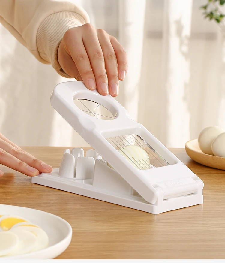 Egg Slicer Dicer For Hard Boiled Eggs Stainless Steel Blades Cutter Tool - Egg Tools