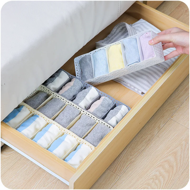 

Storage Box Plastic Box Drawer Socks Receiving Box Creative Home Desktop Receiving Box Underwear Finishing Check Storage Box