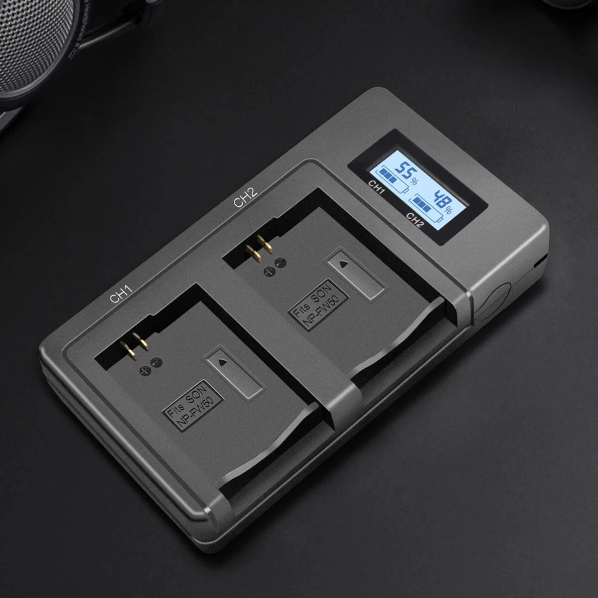 Зарядное устройство для камеры SOONHUA двухканальный usb-адаптер для зарядки с ЖК-дисплеем для цифровой камеры sony NP-FW50