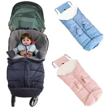 Детский спальный мешок с перчатками, теплая прогулочная коляска, спальные мешки, универсальные уплотненные подушки, муфта для ног для новорожденных, конверт для коляски