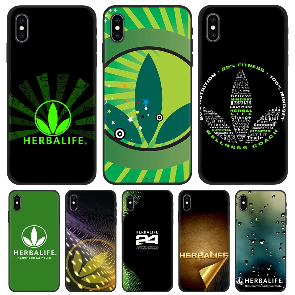 

Silicone TPU Bag Cover Case for iPhone 5 5S SE 6 6S 7 8 Plus X XR XS Max iPhone 11 11Pro Max Tasche Deckt Concha Ader Herbalife