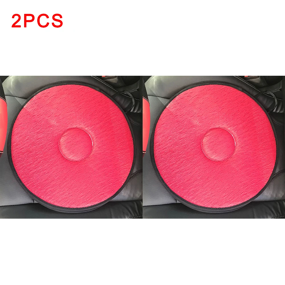 

1pc/2pcs Useful Multifunctional 360 Degree Rotation Non-Slip Seat Mat Swivel Foam Soft Car Mats 40cm Chair Cushion