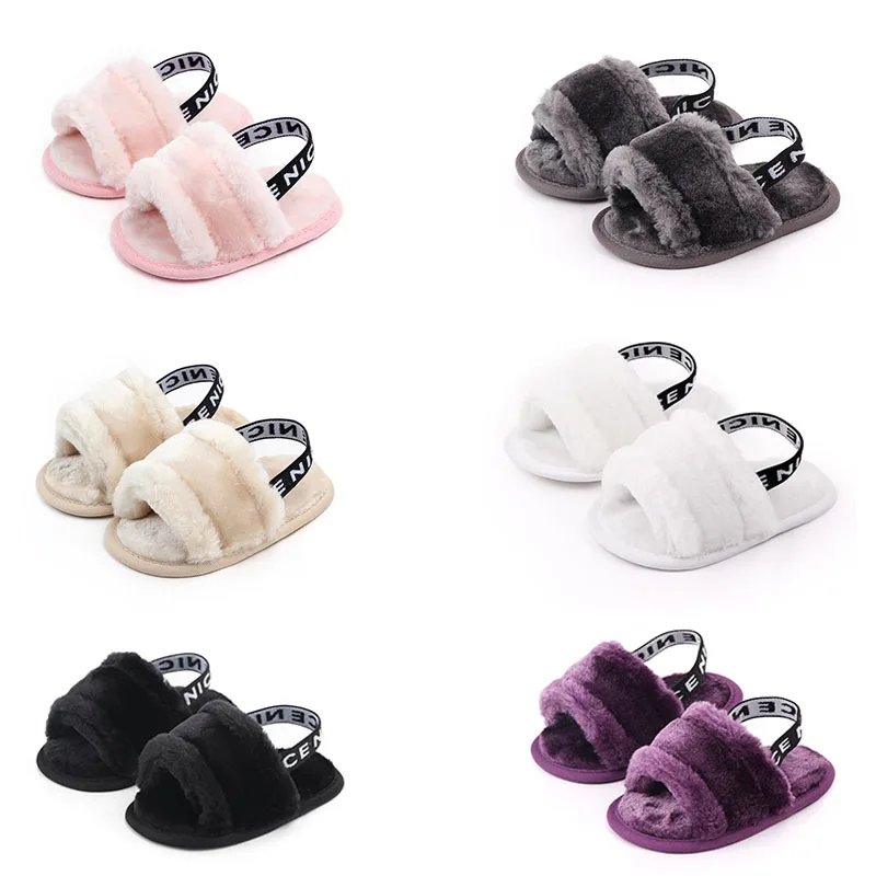 Baby Shoes Summer Soft Style Classic Girl Slipper Sandals Breathable Fur Simple Elastic princess | Мать и ребенок