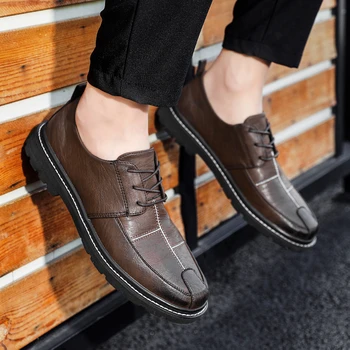 

2020 New Drive Footwear Spring Autumn Comfortable Fashion Design Luxury Leahter Shoes Solid Men Casual Shoes Men Loafers Shoes