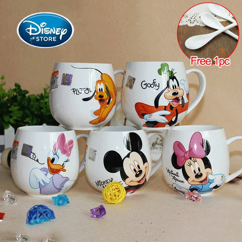 Детская керамическая чашка Disney 430 мл с Микки Маусом мультяшная Дональд Дак Дейзи