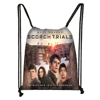 

Custom Maze Runner Drawstring Bag Daypack Kids Satchel Casual Backpack Teenager Storage Bag Women Men 32x38cm*181031-03-19