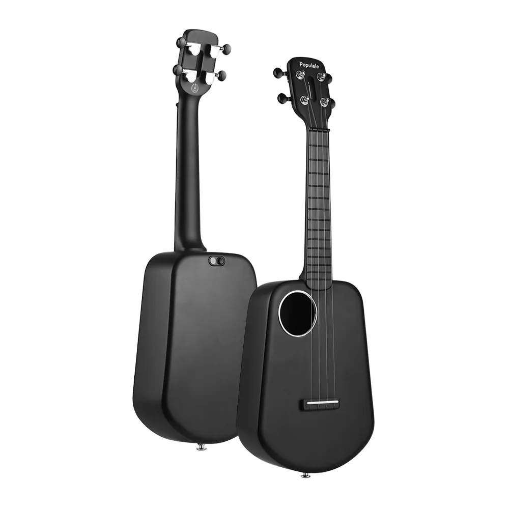 

New Populele U2 23 Inch Smart Concert Ukulele Uke Supports APP Teaching Function Carbon Fiber Body ABS Fretboard for Beginners