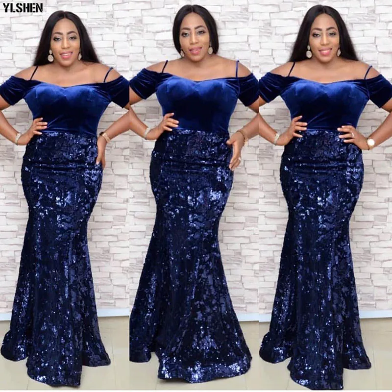 Африканские платья для женщин бархатное платье с блестками в африканском стиле