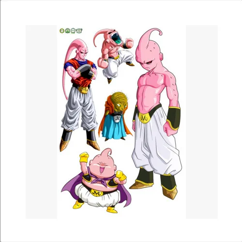 B717-90x60 Наклейка s Виниловая Наклейка Декор Dragon Ball Z Гоку мультфильм 3D дети аниме разбиться настенное украшение для комнаты мальчик девочка стена - Цвет: B717-90x60