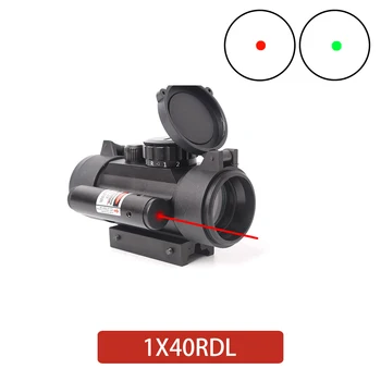 

1x40RDL Red Dot Sight For Outdoor Hunting Rifle Scope Gun Tactical Mid Dot Illumination Adjust Red Green Dot Laser Riflescope