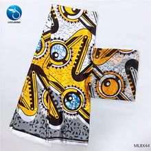 LIULANZHI Шелковый воск ткань s 4+ 2 ярдов цена африканская атласная ткань принты восковая ткань полиэстер ML8X