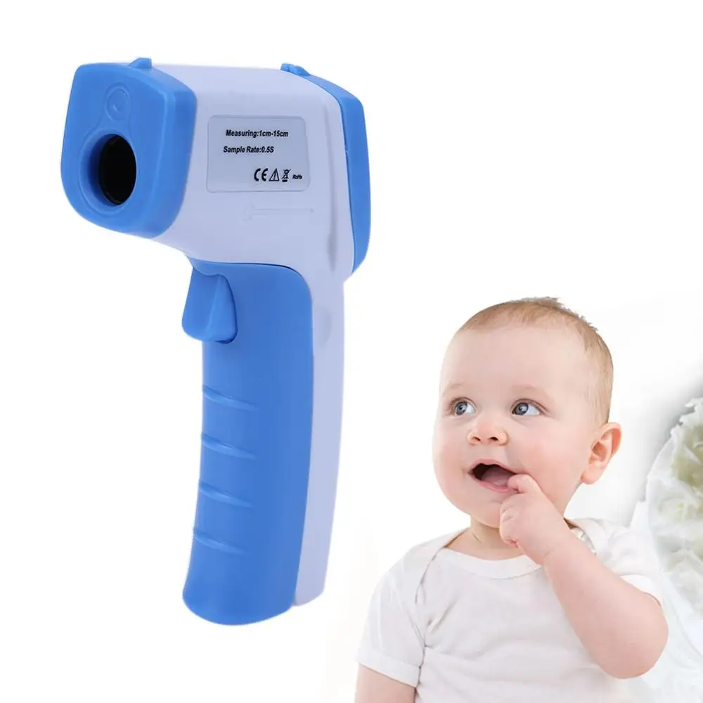 

Digital Infrared Baby Thermometer Forehead Thermometer LCD IR Forehead Ear Body Temperature Measurement Tool
